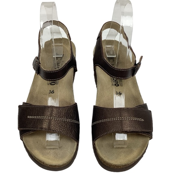 Mephisto Air-Relax Cork Wedge Comfort Sandal - Picture 1 of 11